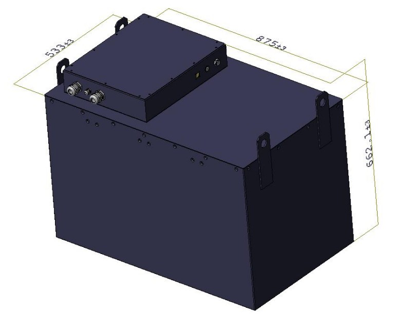 400A discharge lithium forklift battery pack